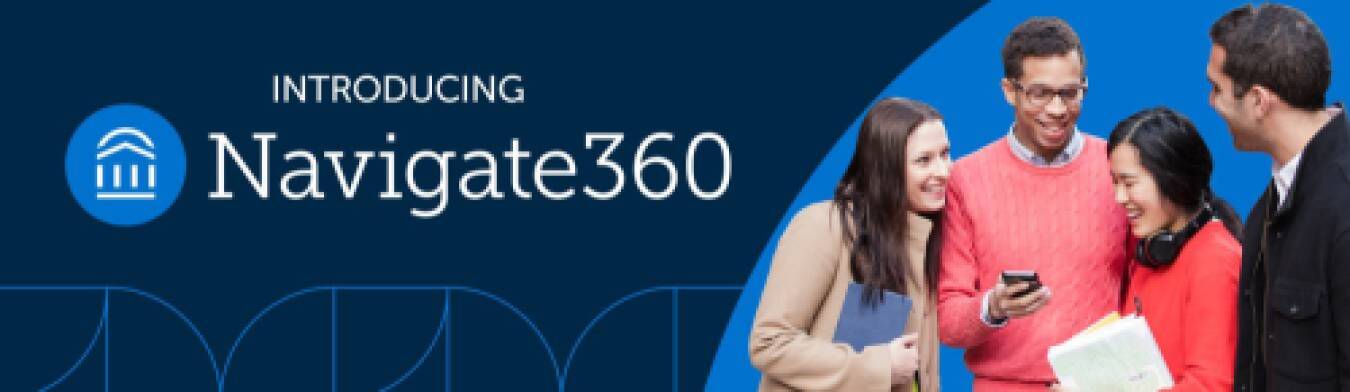 Navigate Banner displaying students grouped up on phones